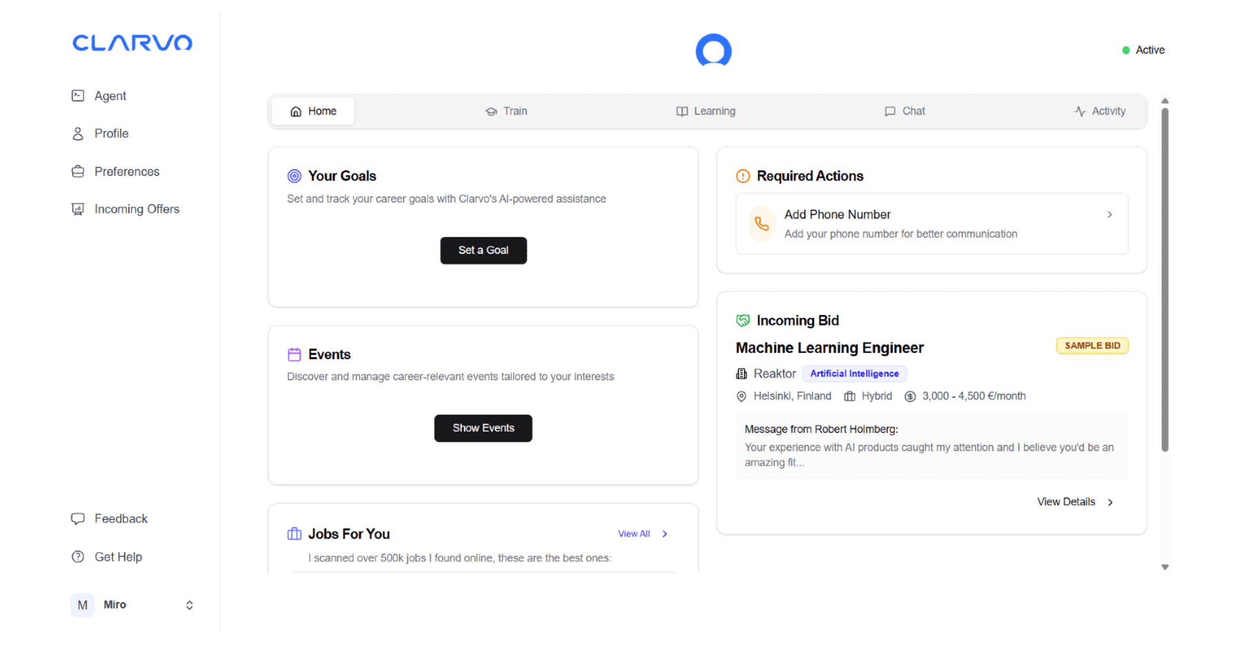 Clarvo - Your AI Career Agent