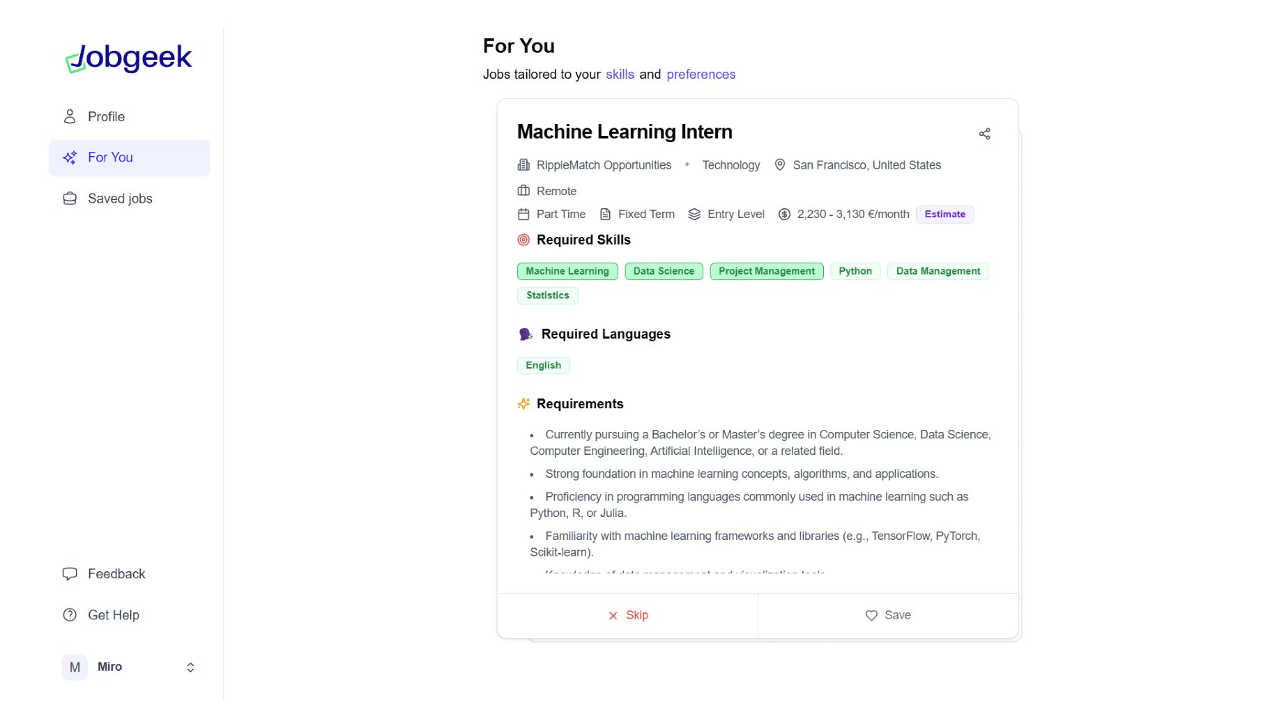 Jobgeek - Supercharge Your Job Applications