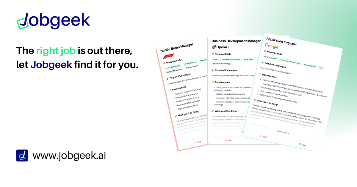 Jobgeek - Supercharge Your Job Applications